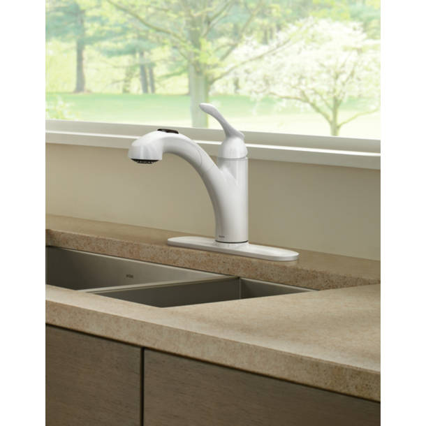 CA87316BL,W Moen Renzo Single Handle Kitchen Faucet with Duralock